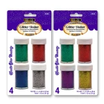 Bazic 4 Primary Color Glitter Shaker (8g) - Bazic