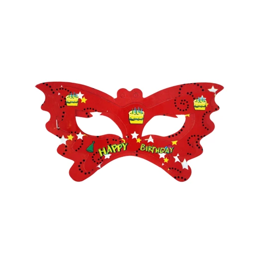 Happy Birthday Party Face Eye Mask Pack of 11- Red Color Happy Birthday Party Face Eye Mask Pack of 11- Red Color