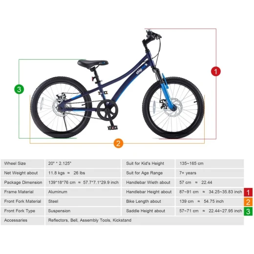 Royalbaby , Chipmunk Alloy Bike , Blue Color - RoyalBaby - Image 2
