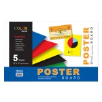 Bazic Assorted Color Poster Board (5/Pack) - Bazic