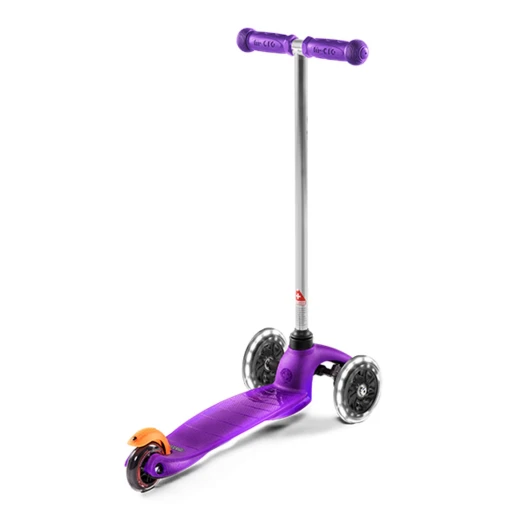 Mini Micro Classic Led Scooter, Purple - Micro - Image 2
