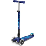 Mini Micro Deluxe LED Scooter, Navy Blue - Micro