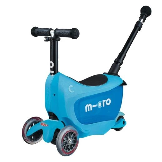 Mini Micro 2Go Kickboard Deluxe Plus, Blue Mini Micro 2Go Kickboard Deluxe Plus, Blue