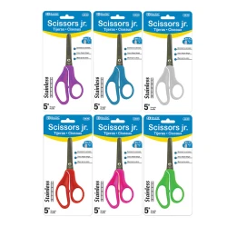 Bazic Blunt Tip School Scissors ,Assorted Colors