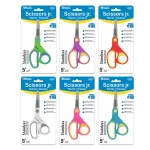 Bazic Soft Grip Stainless Steel Scissors, Assorted Colors - Bazic
