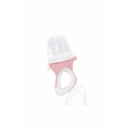 Babyjem silicone tipped fruit vegetable feed ring pink Babyjem silicone tipped fruit vegetable feed ring pink