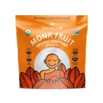 SweetLeaf Organic Monk Fruit Sweetener, Granular - Keto Friendly Natural Sugar Substitute for Coffee, Tea, and Baking, Zero Calorie, Organic Monk Fruit, Non GMO, Sugar Free - 28.2 Oz Bag - SweetLeaf