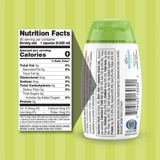 Sweetleaf Organic Monk Fruit Liquid Unflavored, 50 ml - SweetLeaf - Image 6