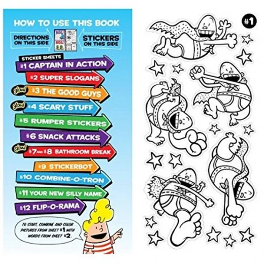 Klutz Captain Underpants Super - Silly Sticker Studio - Klutz - Image 4