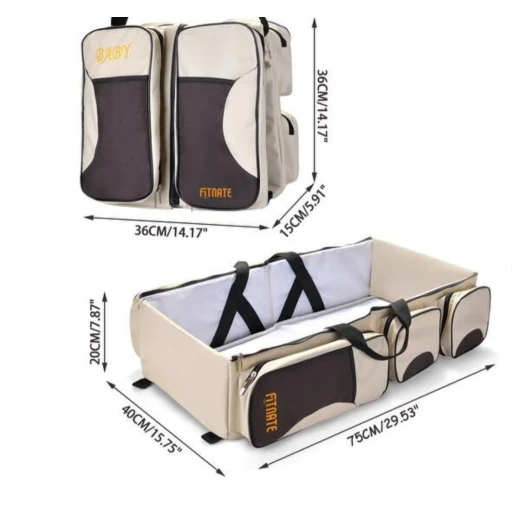 Colorland Baby Diaper Bag Travel Bag And Cot 3 in 1 - Colorland - Image 12