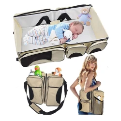 Colorland Baby Diaper Bag Travel Bag And Cot 3 in 1