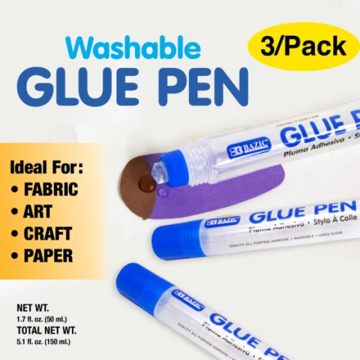 Bazic Glue Pen,50ml (3/pack) - Bazic - Image 3