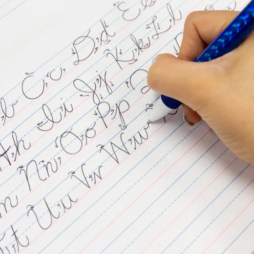 Bazic Cursive Writing Pad, 26.7 X 20.3 cm, 50 Sheets - Bazic - Image 2