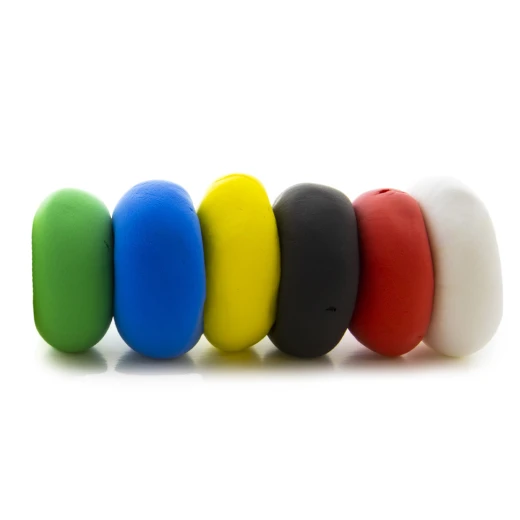 Bazic Primary Color Air Dry Modeling Clay, 6 Colors - Bazic - Image 3