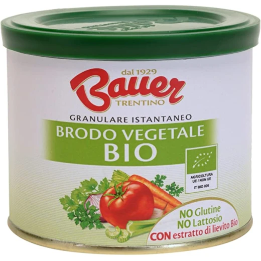 Bauer Instant Gluten Free Organic Vegetable Broth 120g Bauer Instant Gluten Free Organic Vegetable Broth 120g