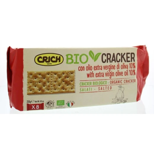 Crich Organic Oilve Oil Salted Crackers 250g Crich Organic Oilve Oil Salted Crackers 250g