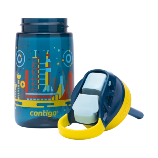Contigo Autoseal Kids Gizmo Flip 420 ml, Nautical Blue With Space - Contigo - Image 5