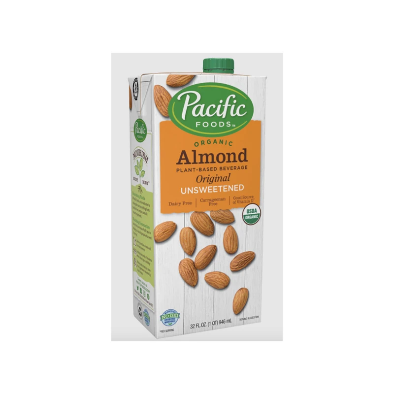 Pacific Foods Organic Unsweetend Almond Original 907ml - Pacific