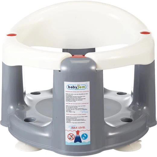 BabyJem Baby Bath & Feeding Seat Anti Slip - Grey - BabyJem - Image 5