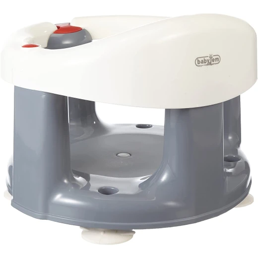 BabyJem Baby Bath & Feeding Seat Anti Slip - Grey - BabyJem - Image 3