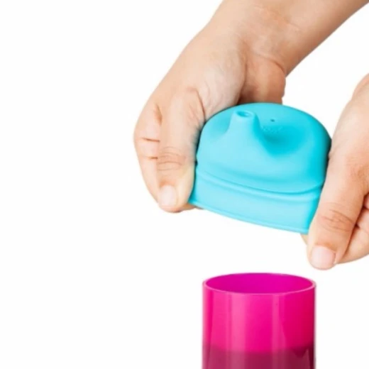 Boon - Snug Spout With Cup - Blue/Red/Purple - Boon - Image 7