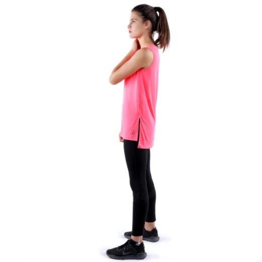 Rb Women's Side Slit Tank Top , (S), Flamenco Pink - RB - Image 2