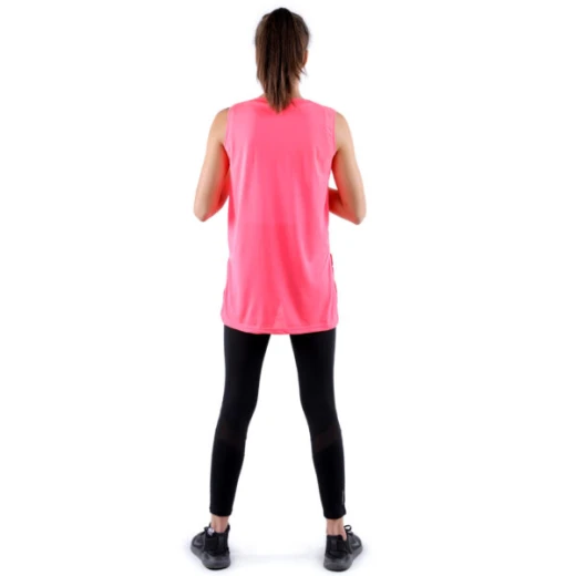 Rb Women's Side Slit Tank Top , (S), Flamenco Pink - RB - Image 3