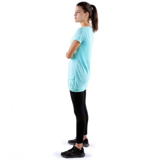 RB Women's Crossover T-Shirt, Medium,  Light Aquamarine - RB - Image 2