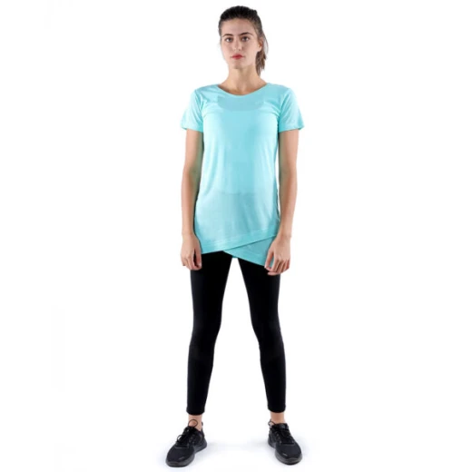 RB Women's Crossover T-Shirt, Medium, Light Aquamarine RB Women's Crossover T-Shirt, Medium, Light Aquamarine