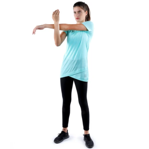 RB Women's Crossover T-Shirt, Medium,  Light Aquamarine - RB - Image 5