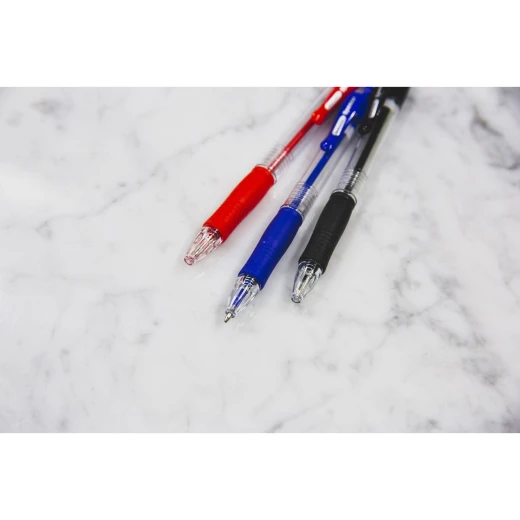 Bazic Spencer Blue Retractable Pen With Cushion Grip Set Of 4 - Bazic - Image 4