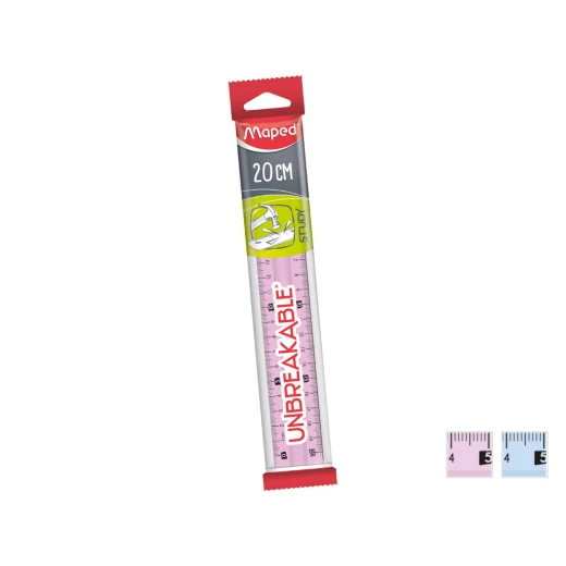 Maped Study Unbreakable Ruler, Pink Color Maped Study Unbreakable Ruler, Pink Color