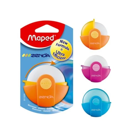 Maped Zenoa Eraser Rotary Cased, Assorted Color, 1 Piece Maped Zenoa Eraser Rotary Cased, Assorted Color, 1 Piece