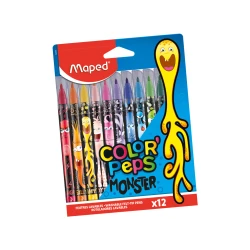 Maped Color'Peps 12 MonsterFelt Tip Colouring Pens