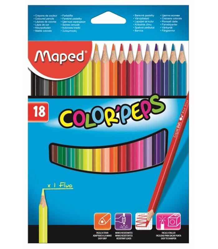 Maped Color Peps 18 Color Pencils - Maped