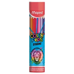 Maped Coloured Pencils Round Metal, 24 Pieces