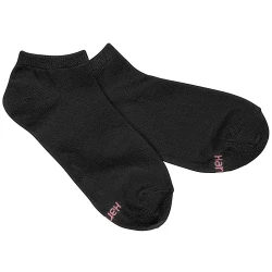 Hanes Women's Plus-Size 3 Pack Comfortsoft Extended Size No Show Sock, Black, XL