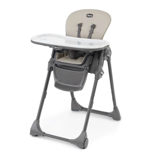 Chicco Polly Compact Fold Easy Clean Highchair, Beige Color Chicco Polly Compact Fold Easy Clean Highchair, Beige Color