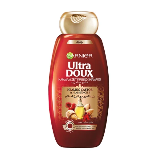 Garnier Ultra Doux Healing Castor And Almond Oil Shampoo, 400 Ml Garnier Ultra Doux Healing Castor And Almond Oil Shampoo, 400 Ml