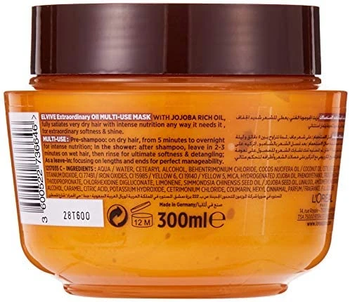 L'Oréal Elvive Extraordinary Oil Mask ,300ml - L'Oreal Paris - Image 2