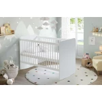 Babywhen 1020 Cot With Swing, White Color - BabyWhen