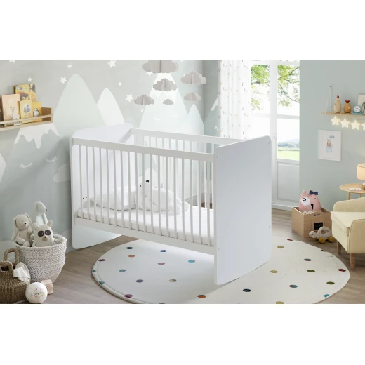 Babywhen 1020 Cot With Swing, White Color - BabyWhen - Image 2