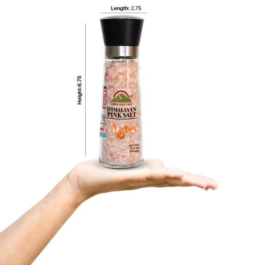 Himalayan Chef Pink Salt Grinder 368g - Himalayan Chef - Image 2