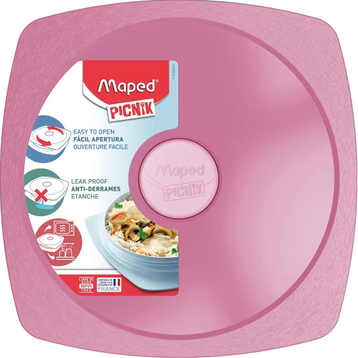 Maped Lunch Plate for Adult Rose 900ml - Maped - Image 3
