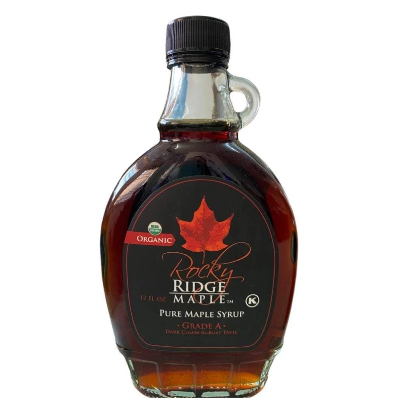 Rocky Ridge Organic Maple Syrup Dark Color Grade A ( 355ml ) - Rocky Ridge