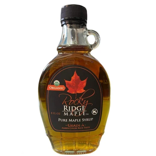 Rocky Ridge Organic Maple Syrup Amber Color Grade A ( 236ml) Rocky Ridge Organic Maple Syrup Amber Color Grade A ( 236ml)