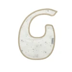 Cambrass Round Bib Velcro Sky Beige/star 16x19x1 Cm - Cambrass