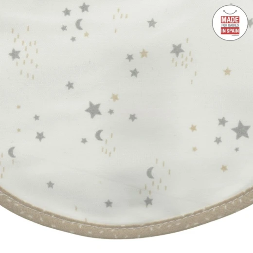 Cambrass Round Bib Velcro Sky Beige/star 16x19x1 Cm - Cambrass - Image 4