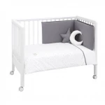Cambrass Quilt Cover Cot 70 Astra Grey 110x170x3 Cm - 5 Pcs - Cambrass