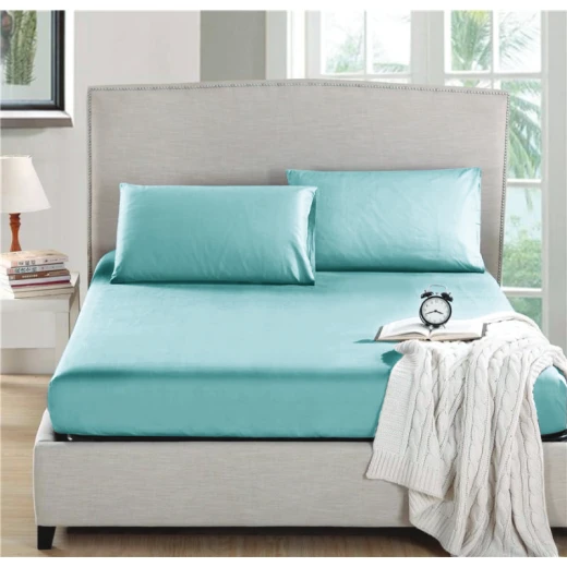 Nova home fitted sheet microfiber king turquoise 3pcs Nova home fitted sheet microfiber king turquoise 3pcs